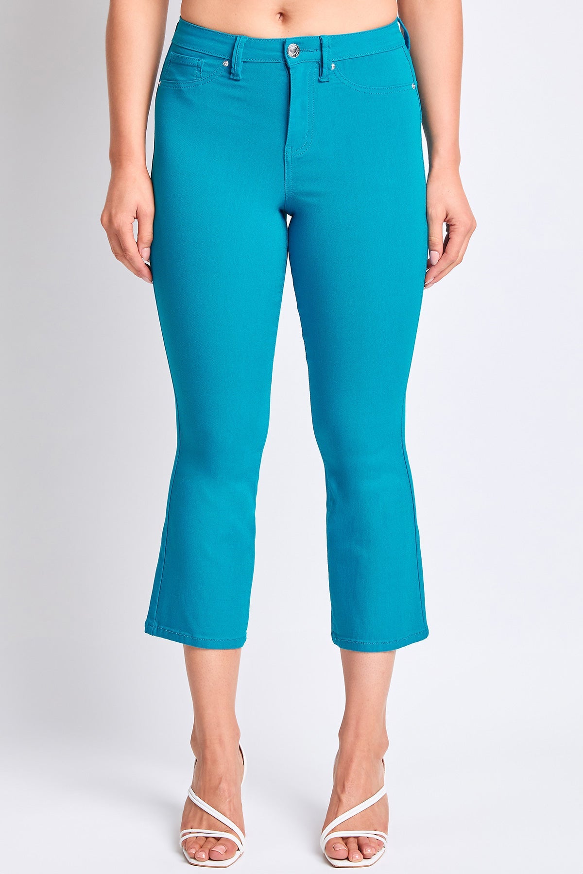 Women's Hyperstretch Cropped Kick Flare Leg Pants