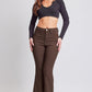 Women's Hyperstretch Cropped Kick Flare Leg Pants