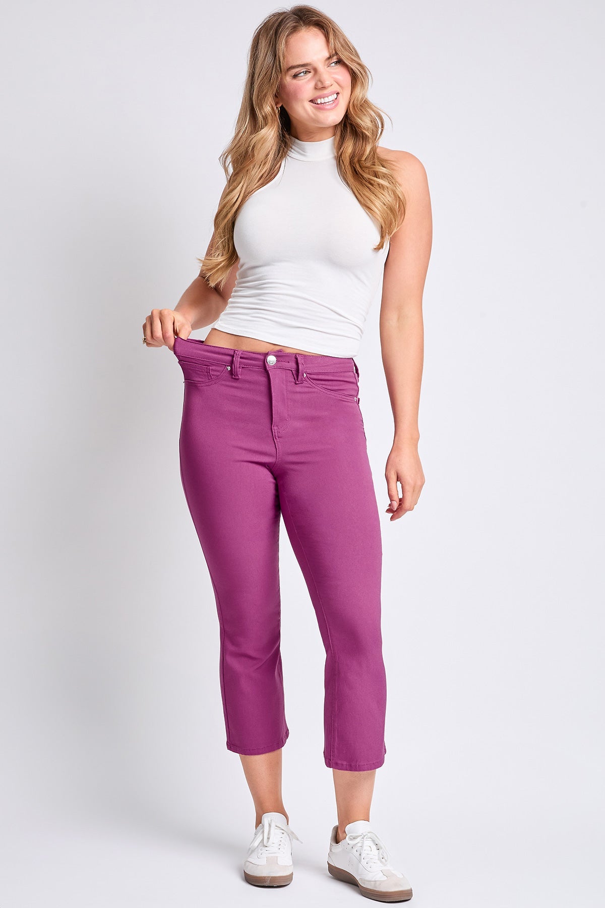 Women's Hyperstretch Cropped Kick Flare Leg Pants