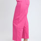 Women's High Rise Cropped Trouser Jeans Wide Leg Fit