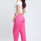 Women's High Rise Cropped Trouser Jeans Wide Leg Fit