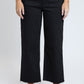 Women's High Rise Cropped Trouser Jeans Wide Leg Fit