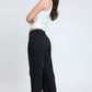 Women's High Rise Cropped Trouser Jeans Wide Leg Fit