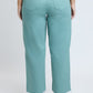 Women's High Rise Cropped Trouser Jeans Wide Leg Fit