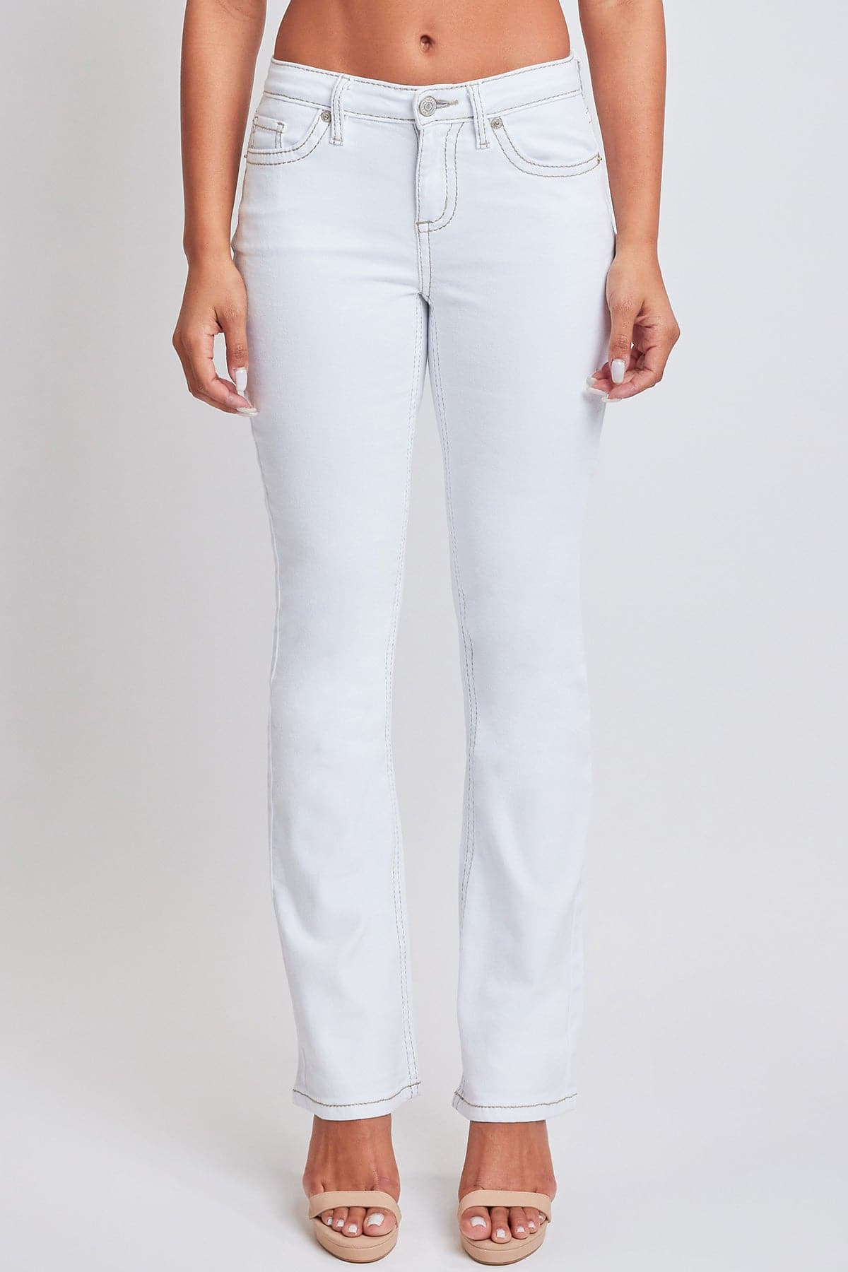 Heavy Stitch Mid Rise Bootcut w/ Embroidery