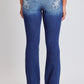 Heavy Stitch Mid Rise Bootcut w/ Embroidery