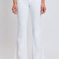 Women's Low Rise Fray Hem Flare Jeans