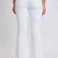 Women's Low Rise Fray Hem Flare Jeans