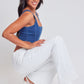 Women's Low Rise Fray Hem Flare Jeans