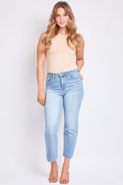 Luxe Cropped Straight Leg Jeans