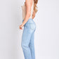 Luxe Cropped Straight Leg Jeans