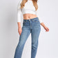 Luxe Cropped Straight Leg Jeans