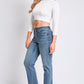Luxe Cropped Straight Leg Jeans