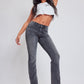 Women's Bootcut Jeans with Flap Pockets