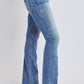Women's Bootcut Jeans with Flap Pockets