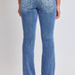 Women's Bootcut Jeans with Flap Pockets