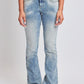 Women's Bootcut Jeans with Flap Pockets