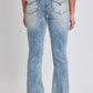 Women's Bootcut Jeans with Flap Pockets