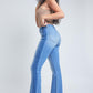 Women's  Flare Jeans With Shadow Side Panel