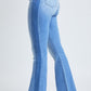 Women's  Flare Jeans With Shadow Side Panel