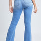 Women's  Flare Jeans With Shadow Side Panel