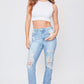 Women's Hybrid Dream Mom Fit Ankle Jeans