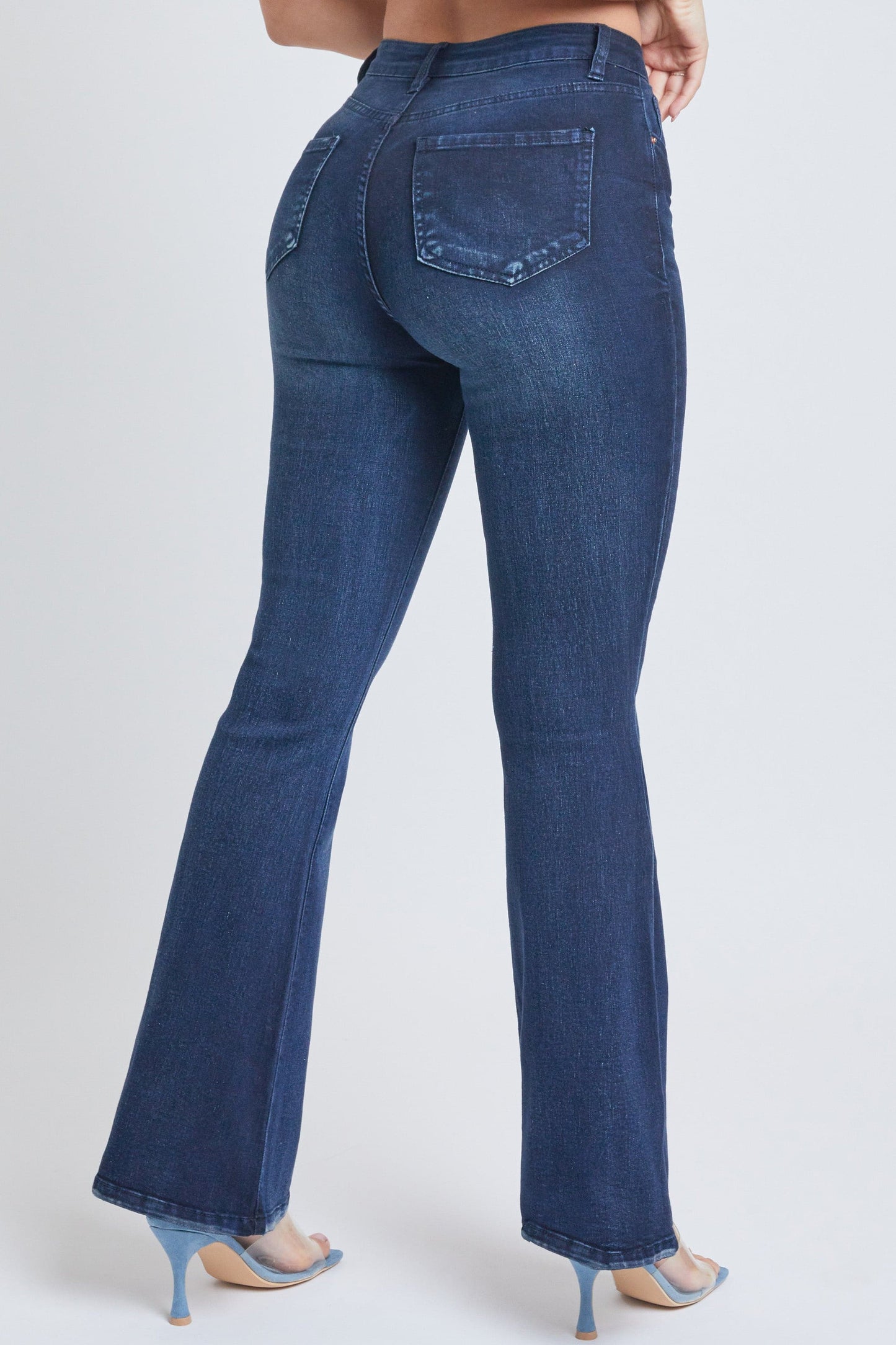 Essential Distressed Flare Jeans-Distressed