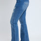 Essential Distressed Flare Jeans-Distressed