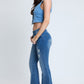 Essential Distressed Flare Jeans-Distressed