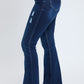 Essential Distressed Flare Jeans-Distressed