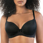 Casey Wired Padded Plunge Seamless T-shirt Bra - Black