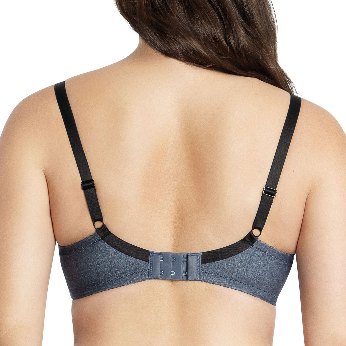 Casey Wired Padded Plunge Seamless T-shirt Bra - Dark Blue Denim