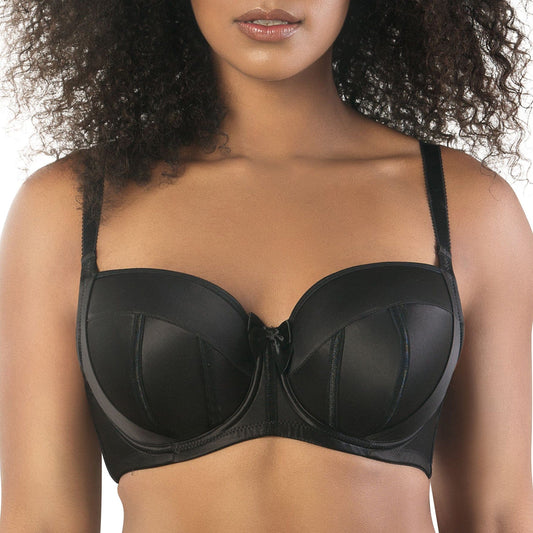 Charlotte Full Busted and Full Figured Sexy Padded Bra - Black