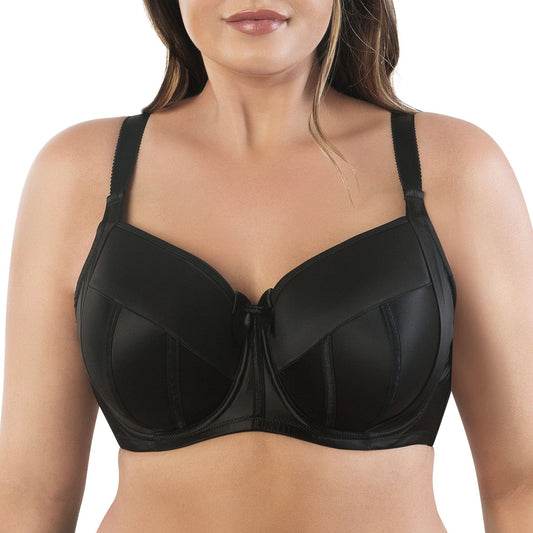 Charlotte Full Busted and Full Figured Sexy Padded Bra - Black