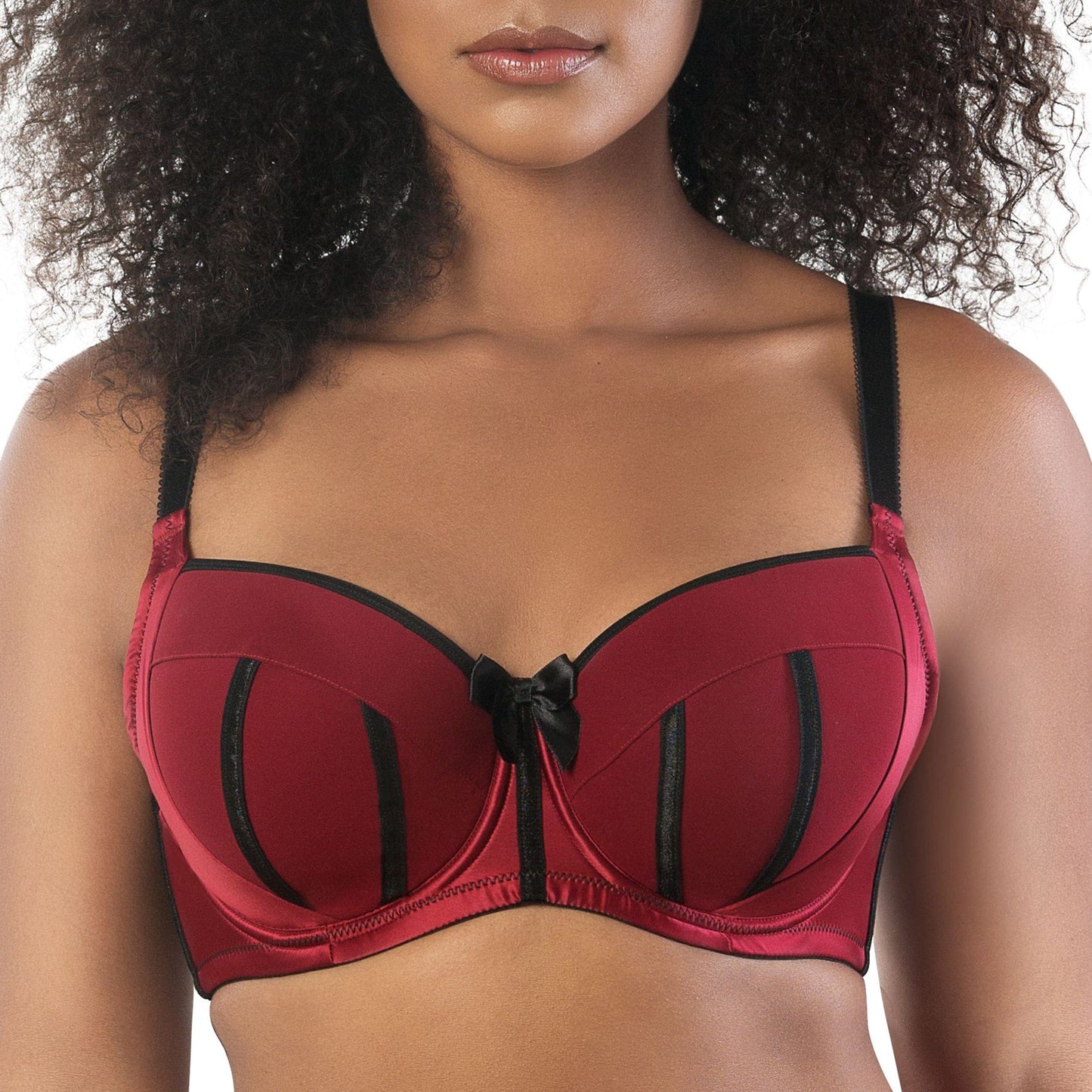 Charlotte Full Busted and Full Figured Sexy Padded Bra - Rio Red