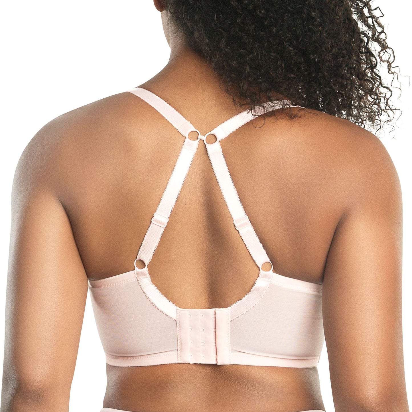 Charlotte Longline Full Bust Padded Bra  - Petal Pink Dot