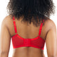 Charlotte Longline Full Bust Padded Bra  - Racing Red Dot