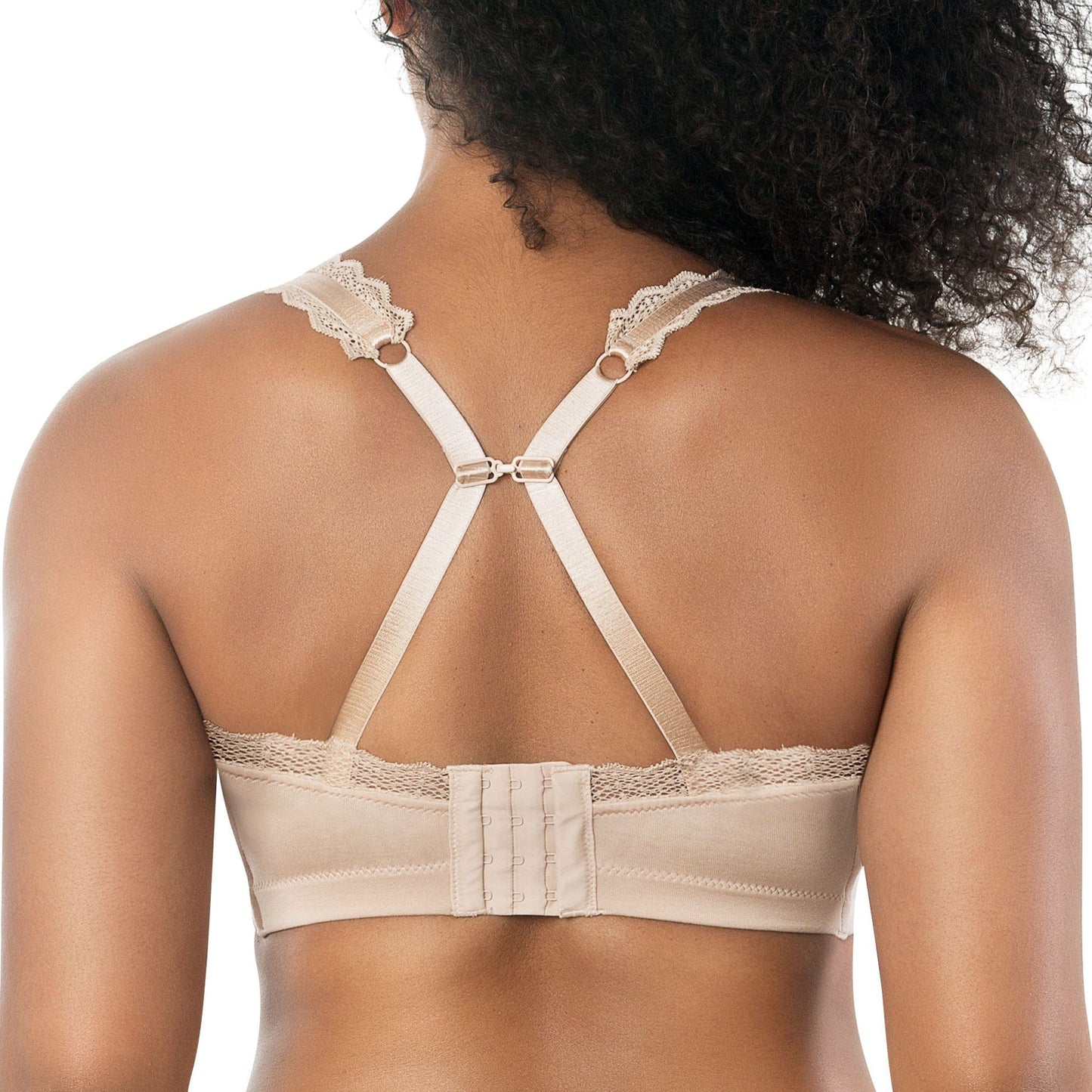 Dalis Full Busted and Curvy Wire Free Bralette  - Bare