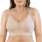 Dalis Full Busted and Curvy Wire Free Bralette  - Bare