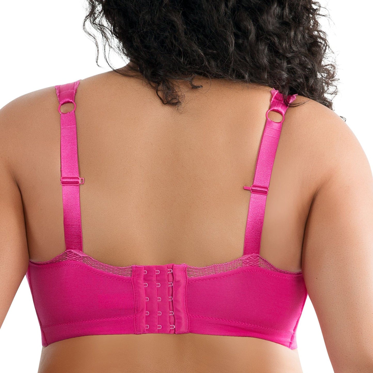 Dalis Full Busted and Curvy Wire Free Bralette  - Bright Pink