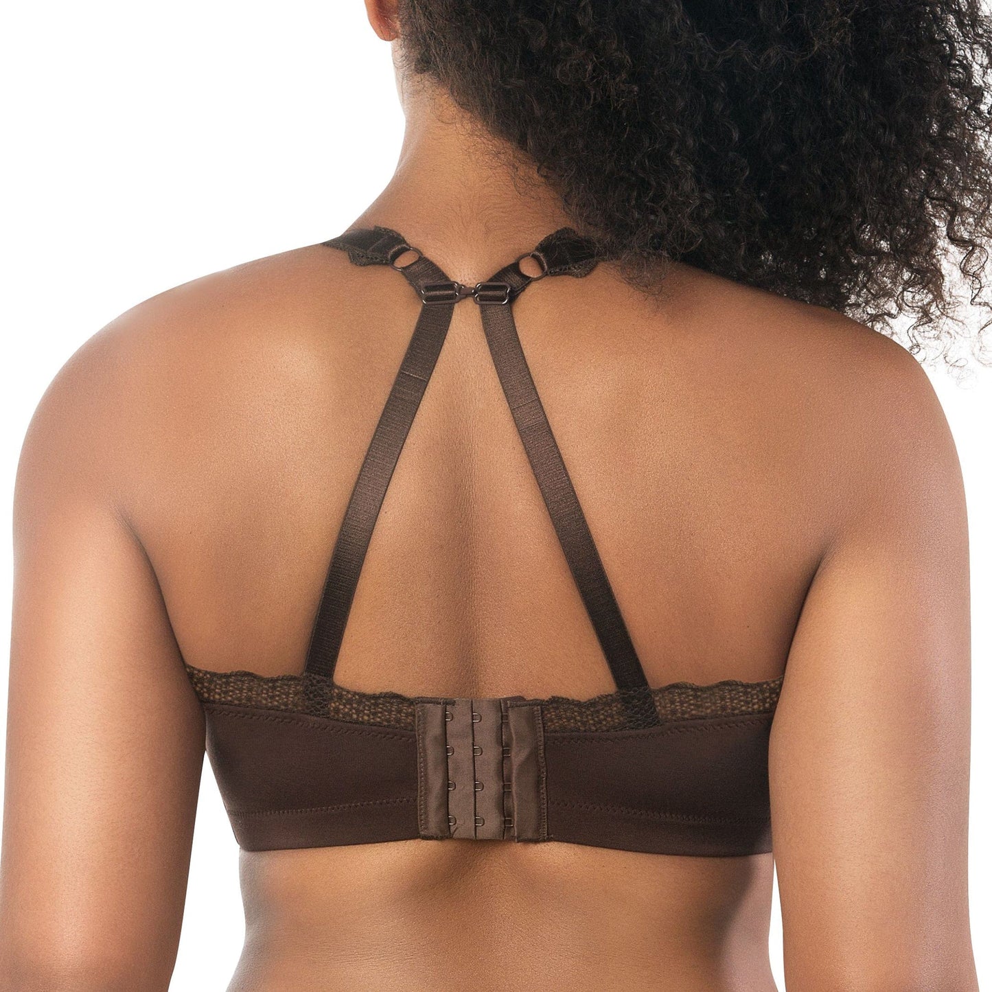 Dalis Full Busted and Curvy Wire Free Bralette  - Deep Nude
