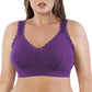 Dalis Full Busted and Curvy Wire Free Bralette  - Amethyst