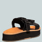 Patton Cut Out Buckled Platform Sandals
