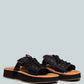 Patton Cut Out Buckled Platform Sandals