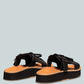 Patton Cut Out Buckled Platform Sandals