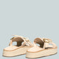 Patton Cut Out Buckled Platform Sandals