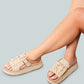 Patton Cut Out Buckled Platform Sandals