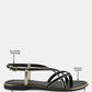 Pheobe Strappy Flat Sandals