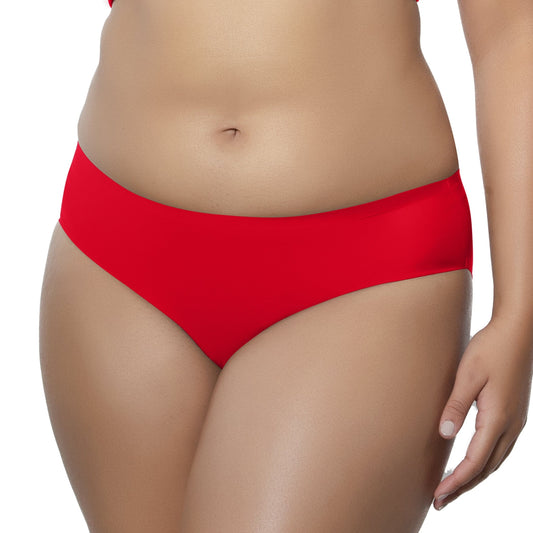 Bonded Hipster with No Visible Panty Lines  - Racing Red
