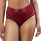 Charlotte Curvy High Waist Brief Vintage  - Rio Red